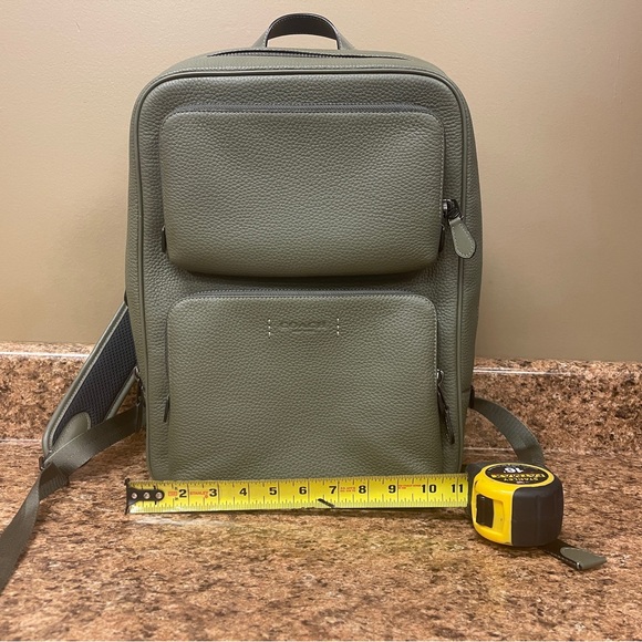 COACH Gotham Backpack. Army Green. - Picture 7 of 7